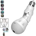 Caméra panoramique à 360° ampoule LED HD 1080P sans fil