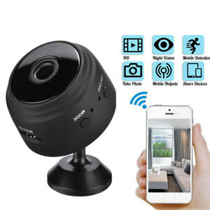 Accueil Mini Caméra Cachée Hd 1080p Wifi-mini Caméra Espion Sans Fil-Surveillance  à distance (noir)