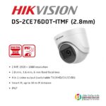 CAMERA HIKVISION 2MP HD DS 2GE 76DOT INTERIEUR