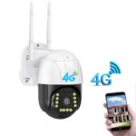 caméra SIM 4G coloré IR vision nocturne 3.0MP suivi automatique PTZ