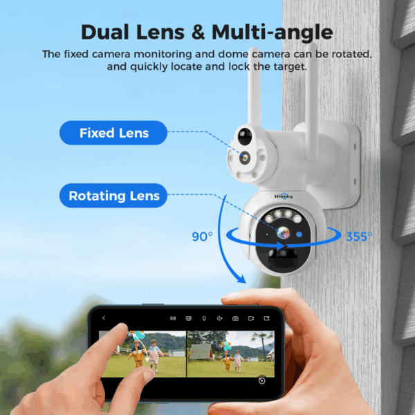 Camera Solaire 4G SIM 8MP DOUBLE OBJECTIF – Image 2