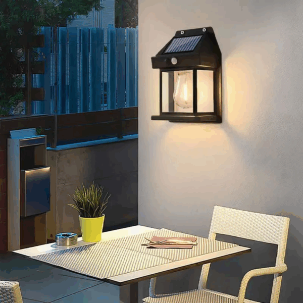Lampe solaire Murale Jardin intérieur extérieur Led Étanche – Image 5