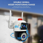 Caméra 4G outdoor indoor ptz double objectif