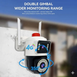 Caméra 4G outdoor indoor ptz double objectif