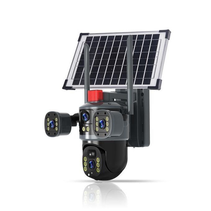 Caméra solaire 4G/Wifi PTZ HD 6MP 3 en 1 (triple objectif) – Image 2